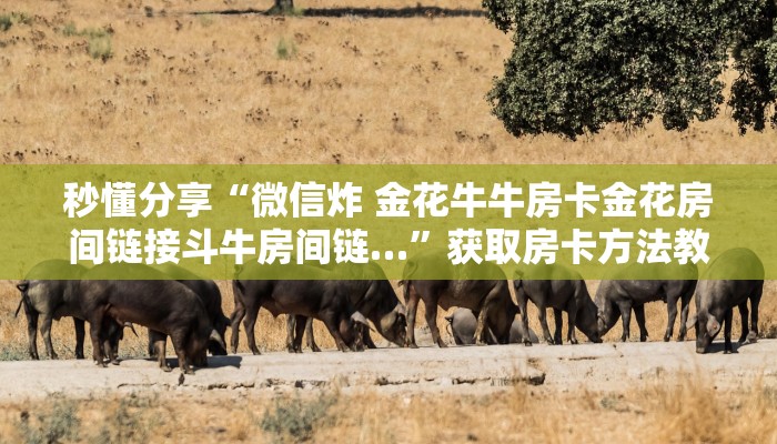 秒懂分享“微信炸 金花牛牛房卡金花房间链接斗牛房间链…”获取房卡方法教程